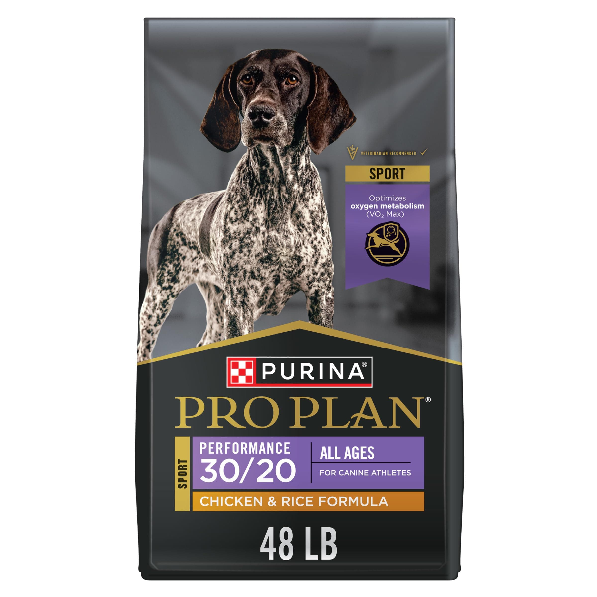 Purina Pro Plan Sport Performance 30/20 Chicken and Rice Formula High Protein Dog Food - 48 lb. Bag