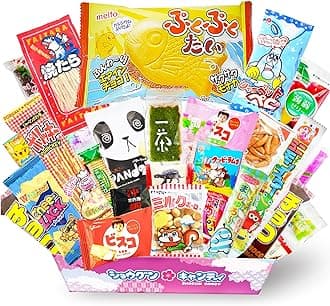 SHOGUN CANDY Box Japanese Snacks & Candy 30 Pieces Variety Dagashi Assortment