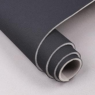 Auto Headliner Fabric Mesh Type 60" Wide by 96" with Foam Backed Flat Knit Headliner Material Car Roof Upholstery Fabric for RV Truck Boat Home Repair, Black