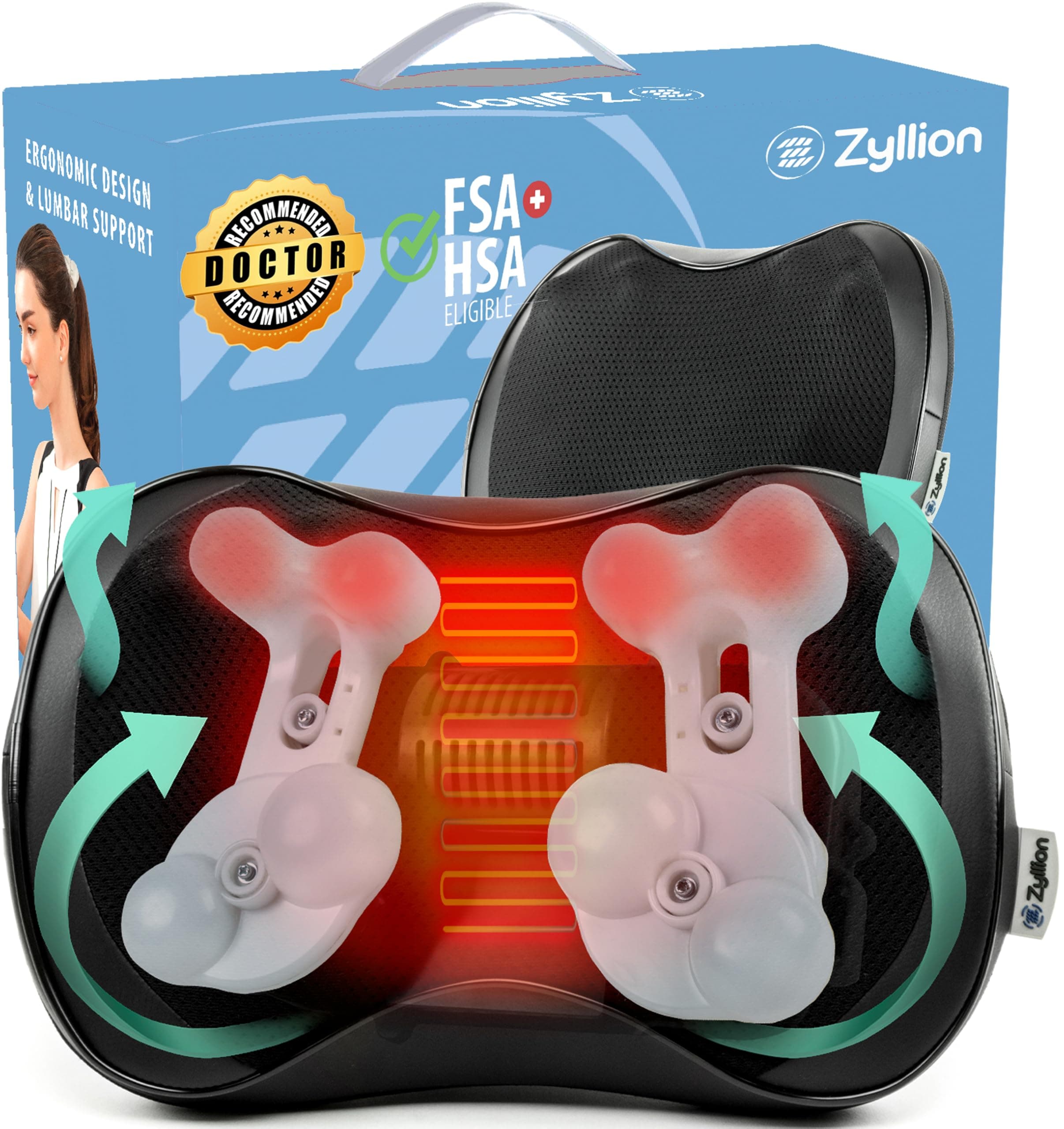 Shiatsu 8-Node Massage Pillow (ZMA-25)