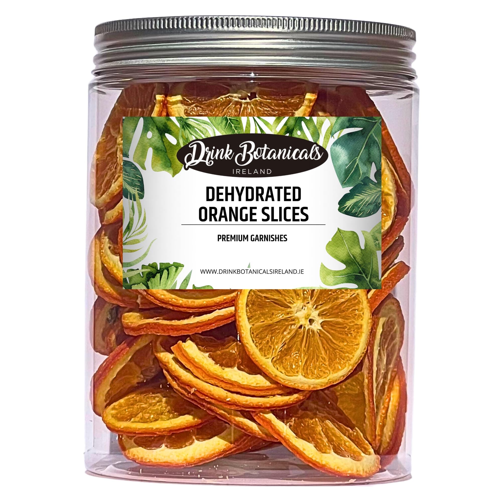 Dehydrated Dried Orange Slices | Wheels | 55 + Servings Approx | 100% Natural | For Cocktails, Wreath Making, Tea, Cakes, Decoration | Dried Orange For Cocktails | PET Jar | 5.29 oz | 150 Grams