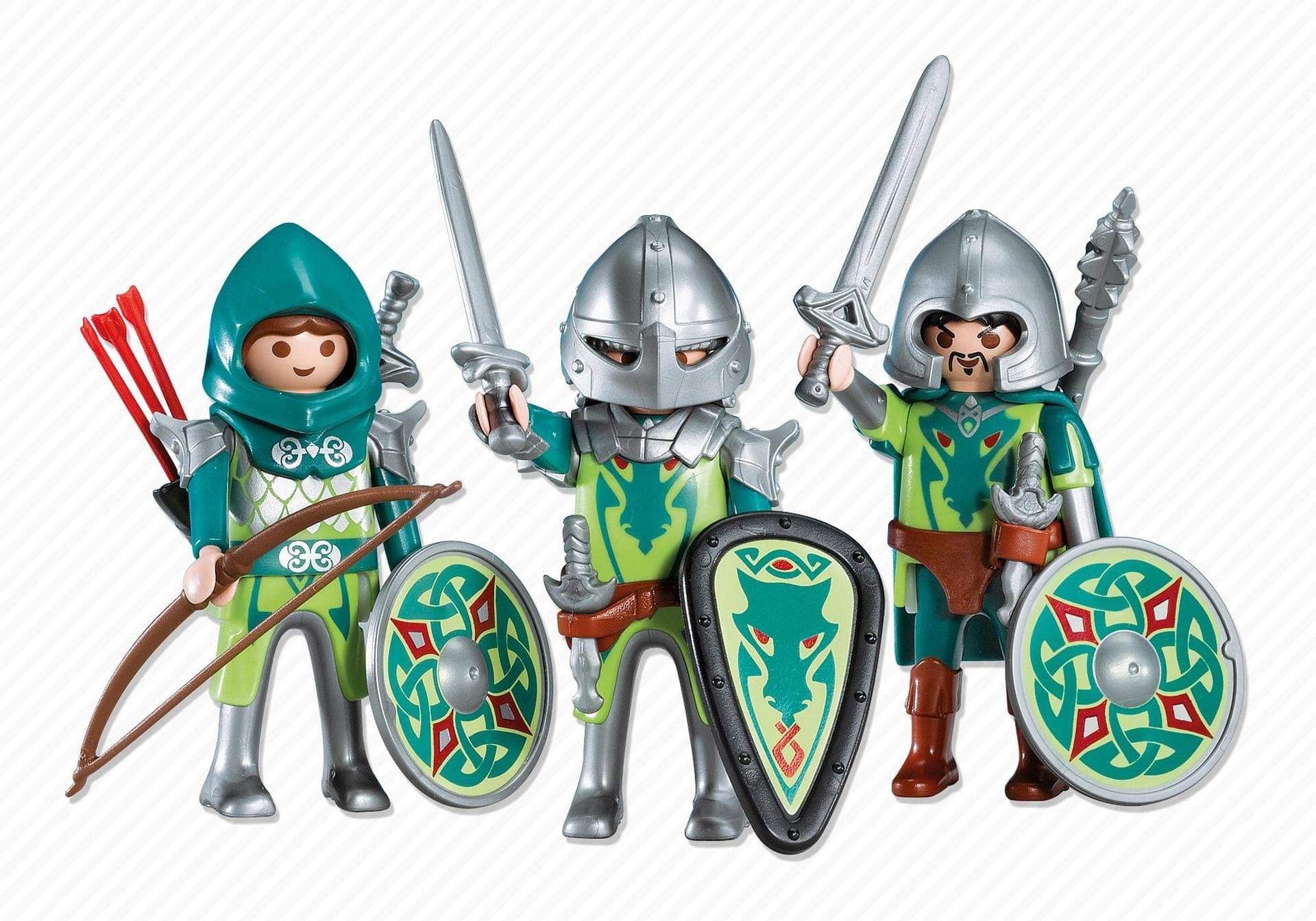 PLAYMOBIL 7973 - 3 Green Dragon Knights