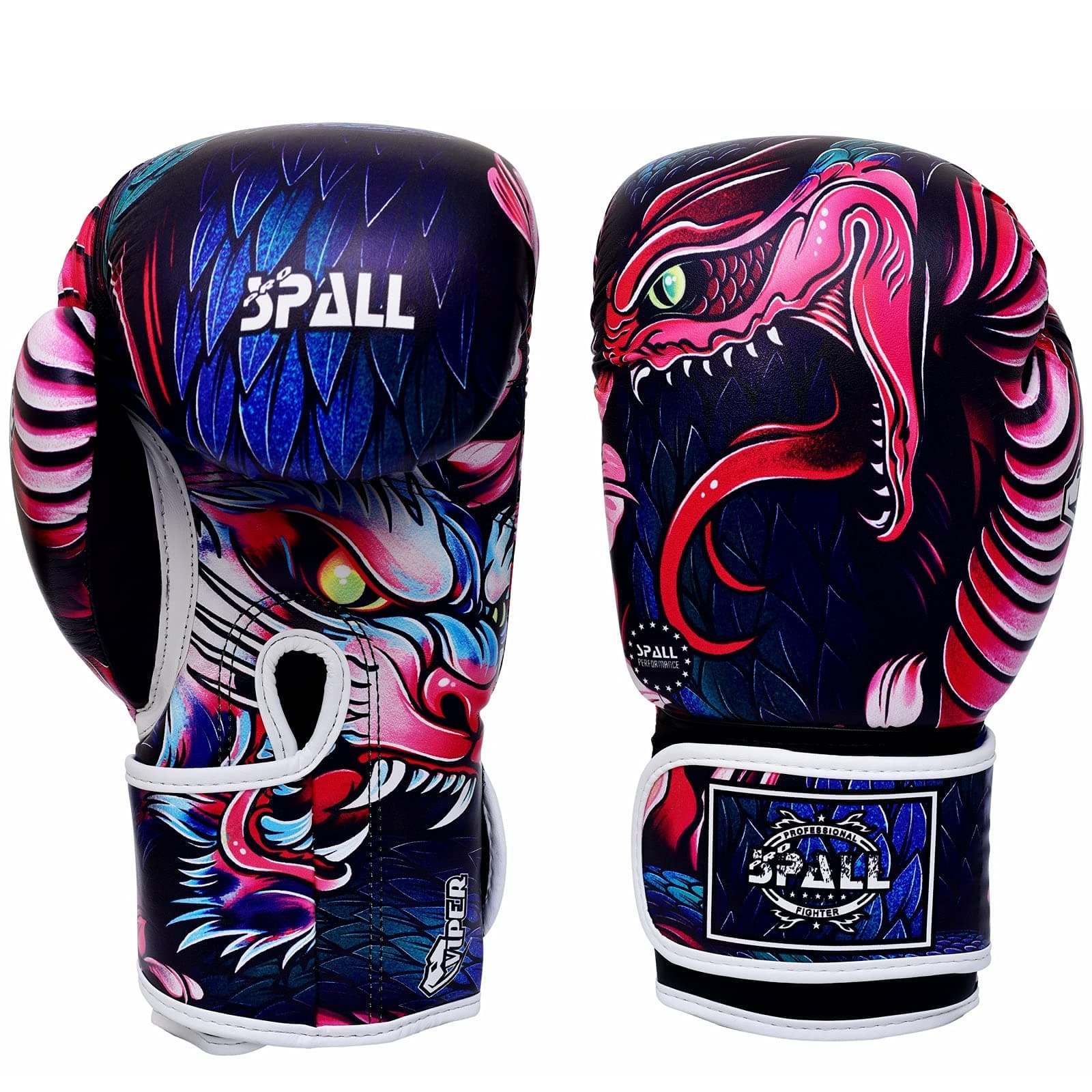 Boxing Gloves 8oz to 14oz Multi for Hand Protection Fighting Muay Thai MMA Martial Arts Fitness Workout Kick Boxing Sparring Training for men and women By SPALL