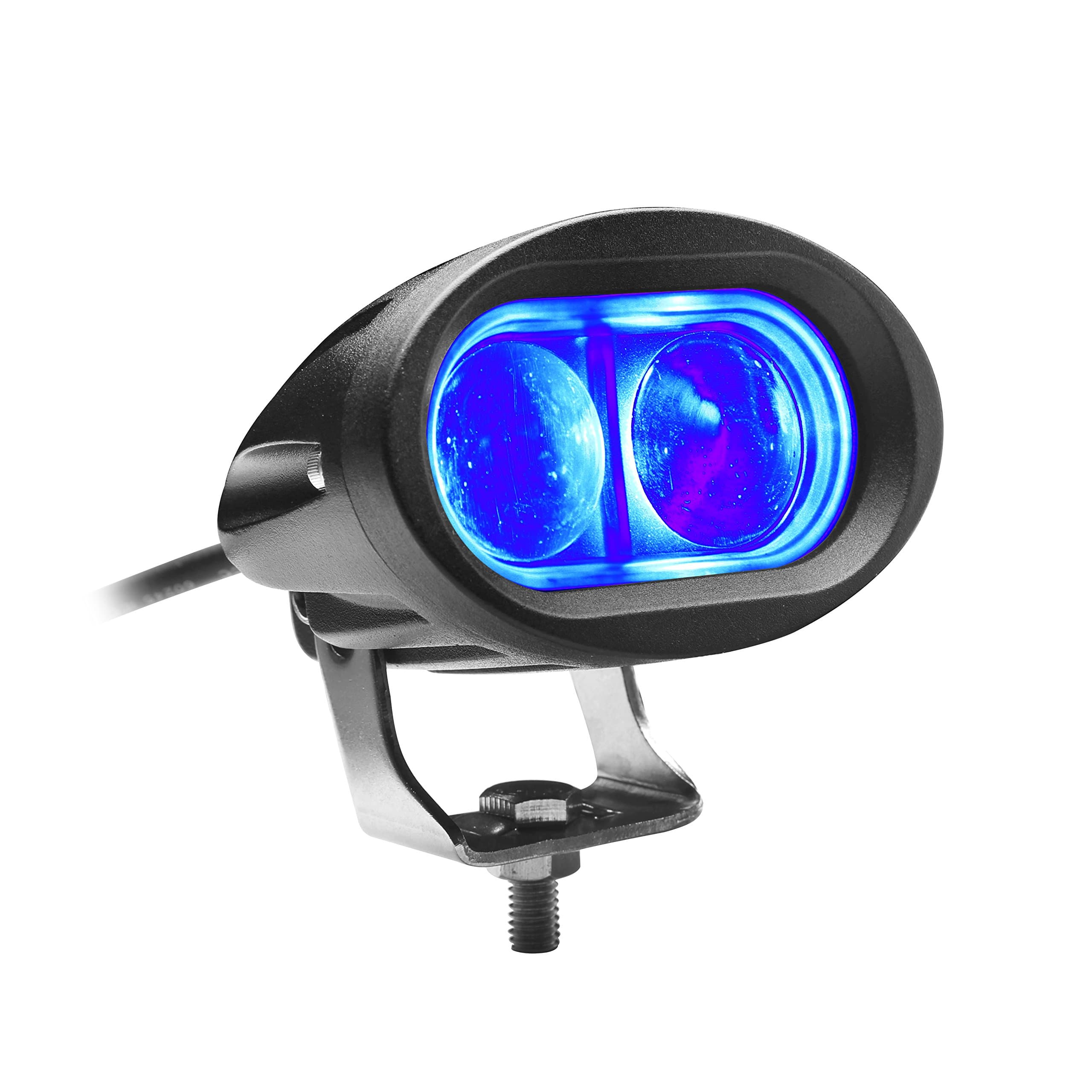 Blue Forklift Safety Light Spot Light Warehouse Pedestrian Safe Warning Light Offroad Race Lamp, 12V 24V 48V 60V LED, CREE LED, 10W, Waterproof PI 68 (Toughened Convex Lens)