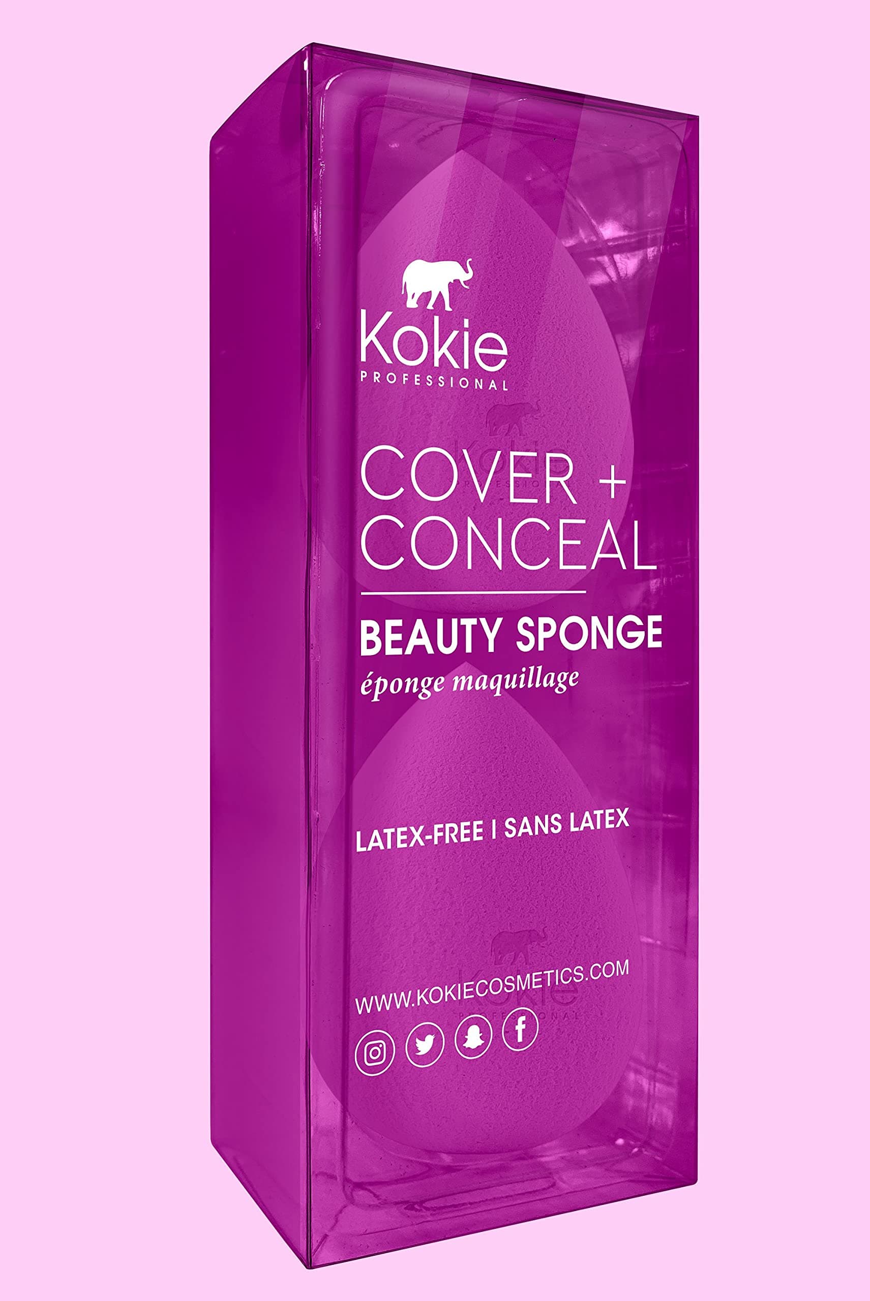 Kokie Cover + Conceal Beauty Sponge 2-PIECE SET