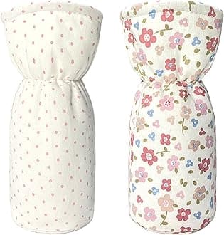abracadabra Cotton Bottle Modern Cover (Set Of 2) - Vintage Floral, Multicolor
