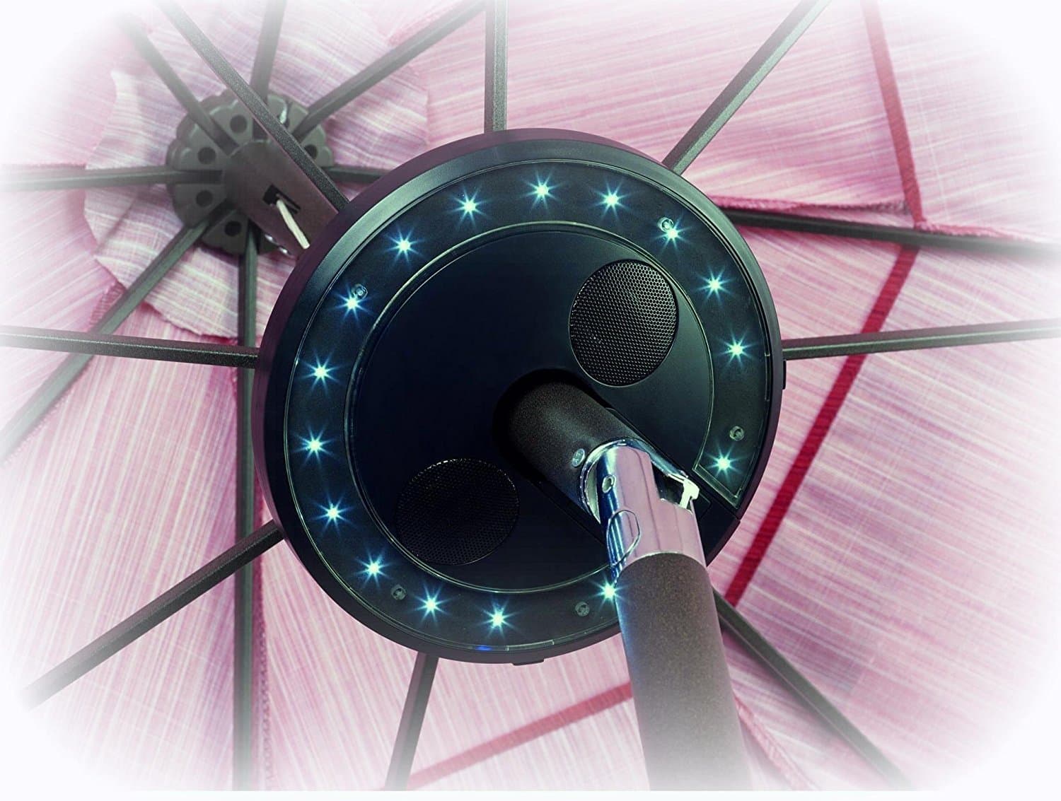 Patio Petite ~ 8" Umbrella Bluetooth Speaker with 16 LED Lights XPS001W (Quantity 1)