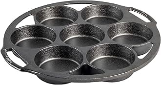 Seasoned Cast Iron Mini Cake Pan, 7 Impressions