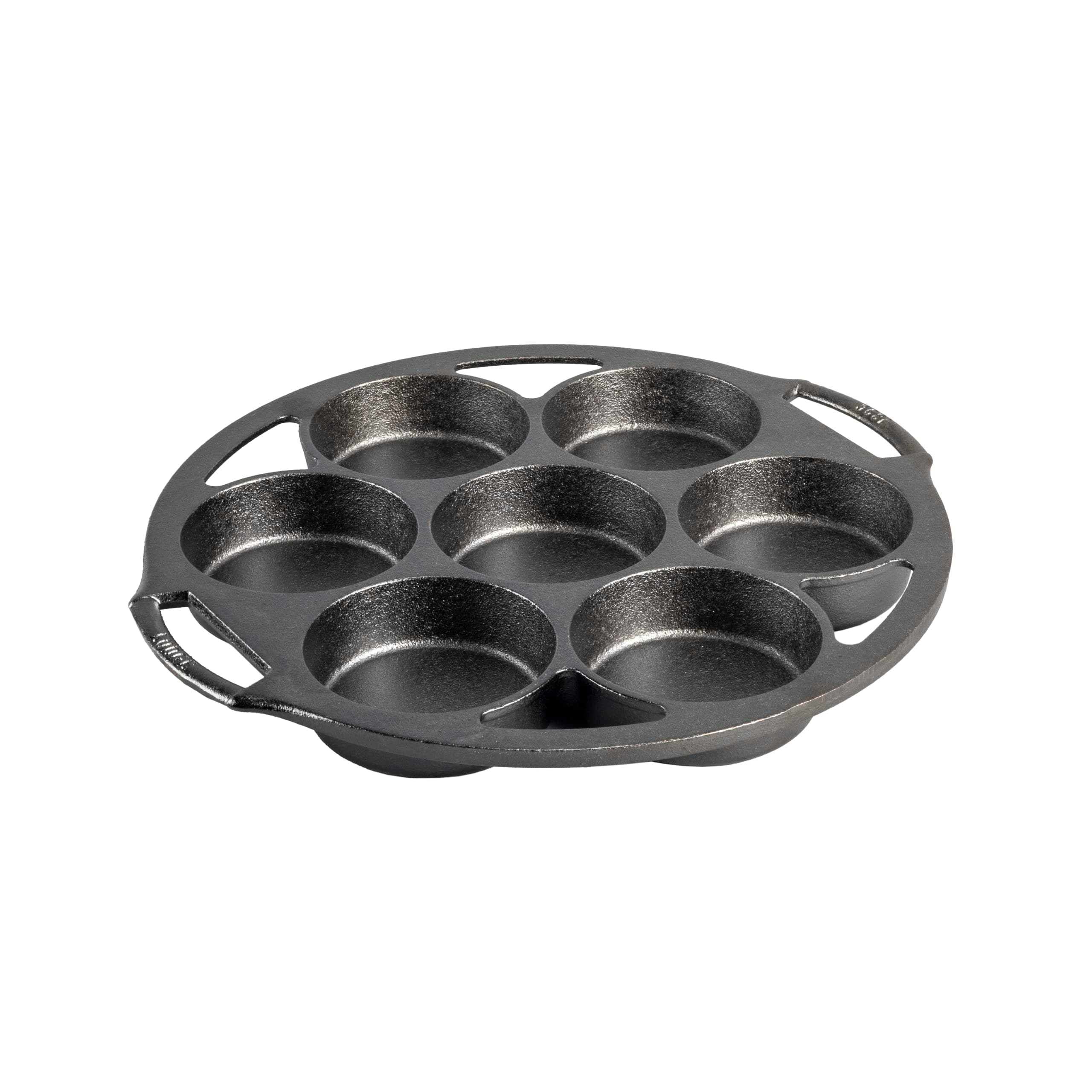 Seasoned Cast Iron Mini Cake Pan, 7 Impressions