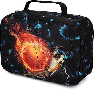 LEDAOU Lunch Bag Kids Insulated Lunch Box Girl Boy Insulated Reusable Lunch Bag for School Picnic Hiking Work