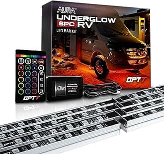 OPT7 AURA LED Trailer R Underbody/Awning or Interior Lighting Kit - Full Color Spectrum- 4 Smart-Color Glow Strip