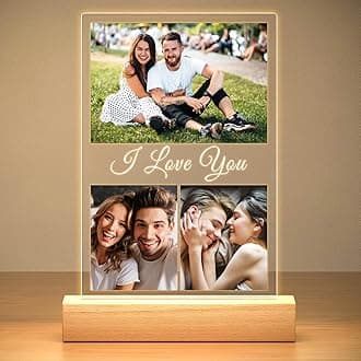 Custom Picture Frames, Personalized Photo Frame, Customized Picture Frame, Personalized Anniversary Valentines Day Gifts for Women Men Her Him Girlfriend Boyfriend Couple
