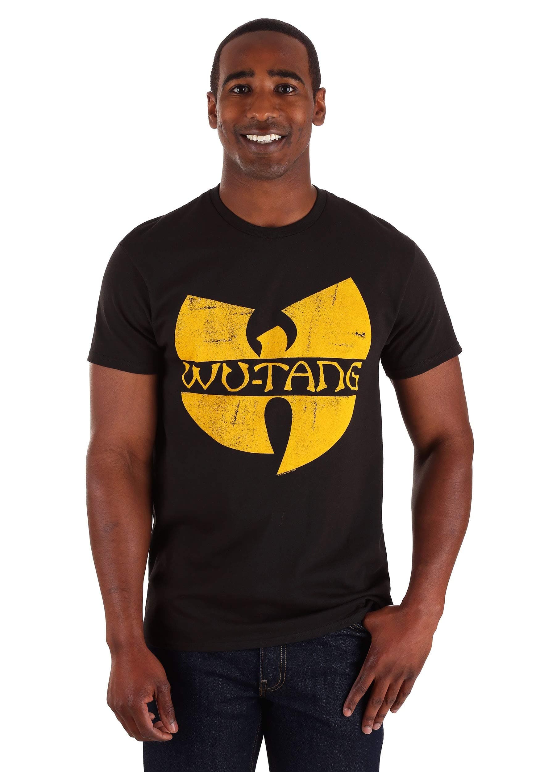 FEA Men's Wu Tang Clan Classic Yellow Logo Tee