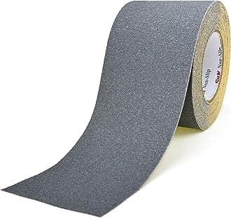 S&X Anti Slip Tape Gray 4 Inch x 33 FT Thick Grip Tape for Stairs Coarse Non Slip Tape for Outdoor Steps Grit 60 Non Skid Roll Waterproof Extra-Durable