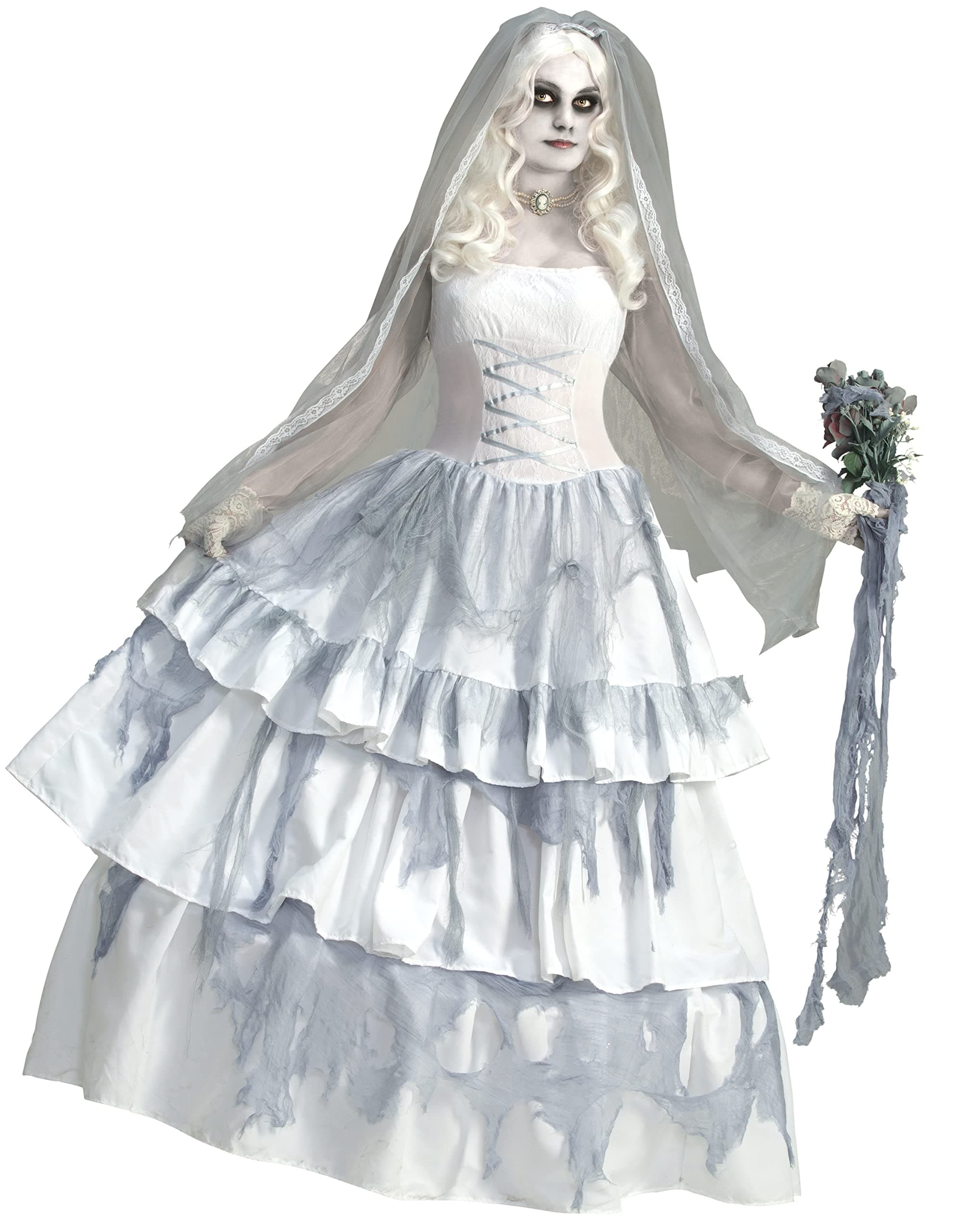 Novelties Women's Deluxe Victorian Ghost Bride Costume