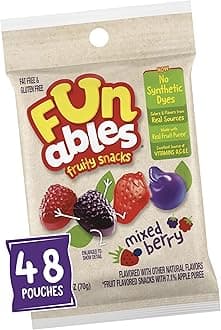 Fruit Snacks, Mixed Berry Snacks, 2.5 Ounce Pouches (Pack of 48)