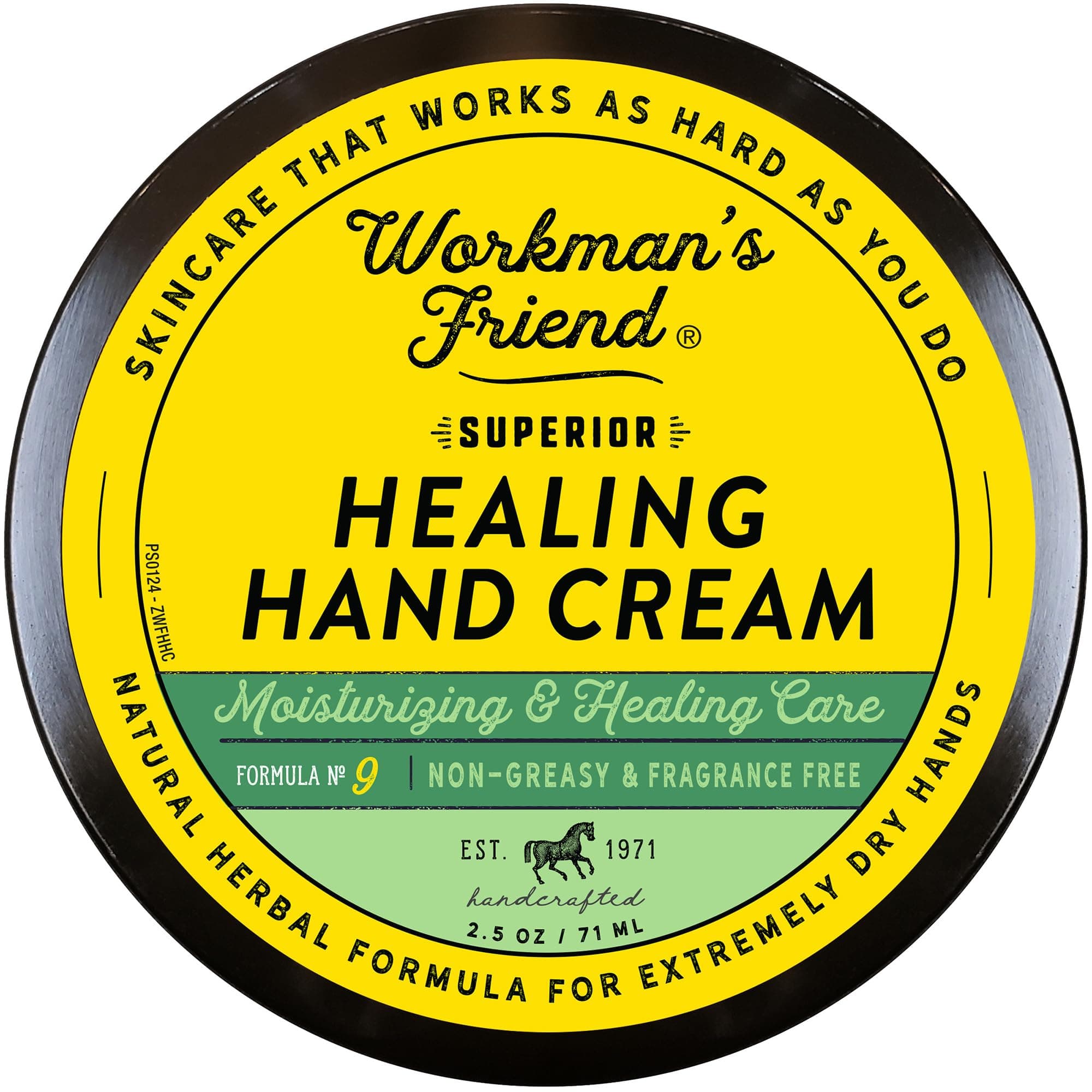 WORKMAN'S FRIEND Superior Healing Hand Cream - Intense Moisturizer - Heals Extremely Dry & Cracked Skin - 2.5 ounce