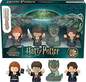 Fisher-Price Little People Collector Coffret Harry Potter et la Chambre des secrets en édition spéciale pour les adultes et les fans avec 4 figurines