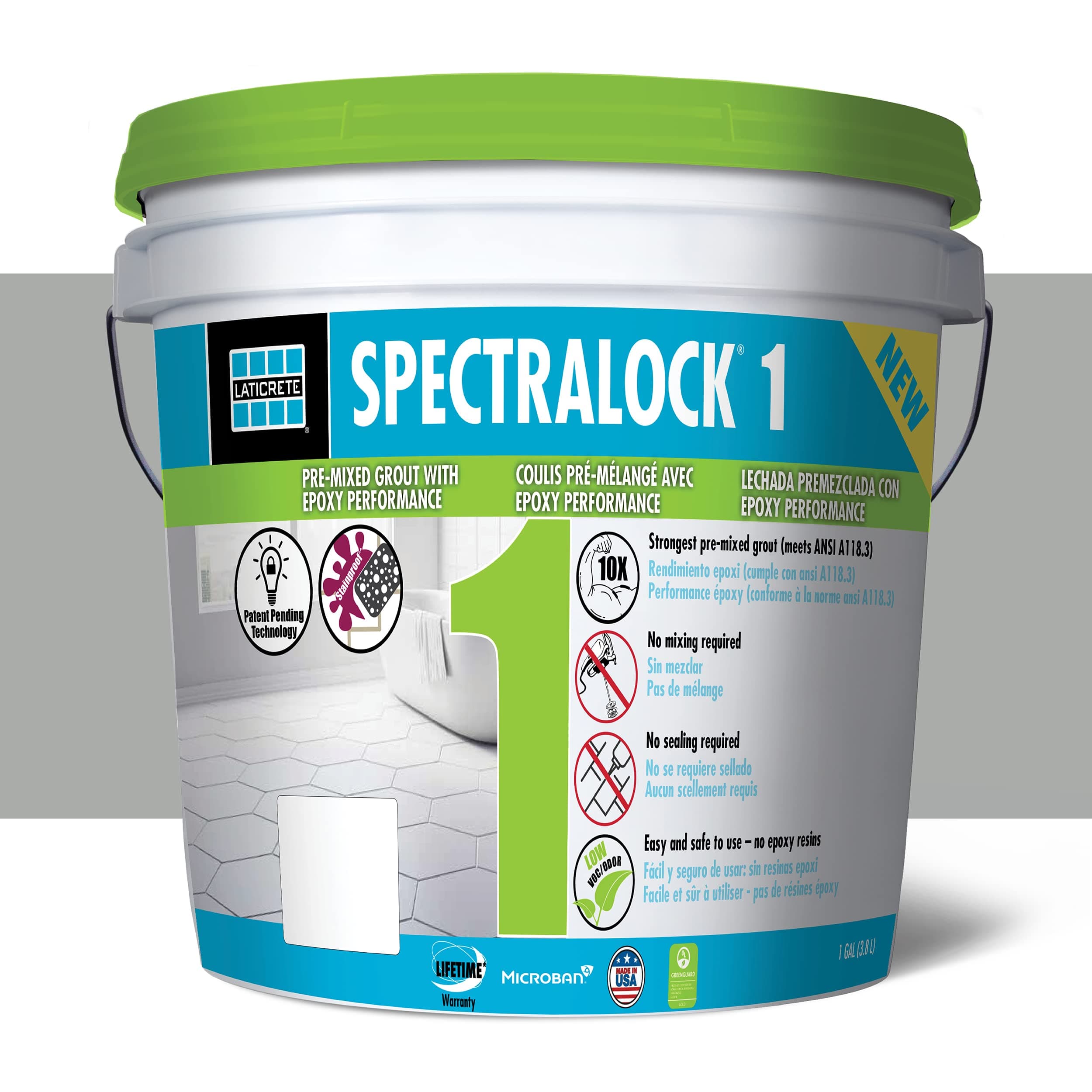 SPECTRALOCK® 1 Pre-Mixed Grout #89 Smoke Grey