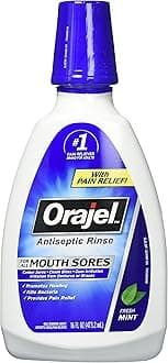 Antiseptic Mouth Sore Rinse - 16oz, Pack of 2