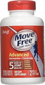 Move Free Joint Health Dietary Supplement, Advanced Glucosamine Chondroitin 170 Tablets