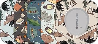 Glucomart Mini Adhesive Patches for Dexcom G7, Stelo & Infusion Sets – 5-Pack Waterproof, Sweatproof CGM Overpatches – Hypoallergenic CGM Sensor Patches (Camping)