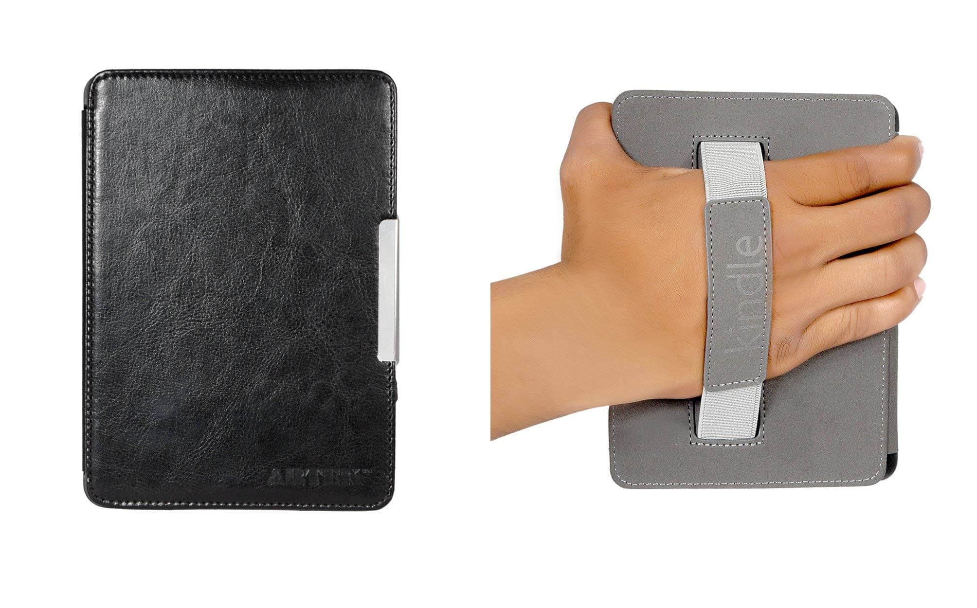 Artek Flip Cover with Back Handle for Kindle Paperwhite 2015 7th Generation