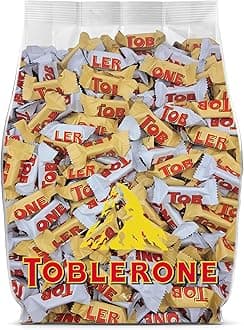 Toblerone Chocolate Bars Bulk Candy Variety Pack - 85 Pieces Individually Wrapped Chocolate Candy Bulk - Bulk Toblerone Mini Milk Chocolate Candy Assortment Perfect for Sharing, Snacking and Parties - (85 Pieces)