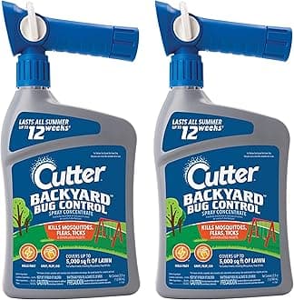 Cutter Backyard Bug Control Spray Concentrate (2 Pack), Kills Mosquitoes, Fleas & Listed Ants, 32 fl Ounce
