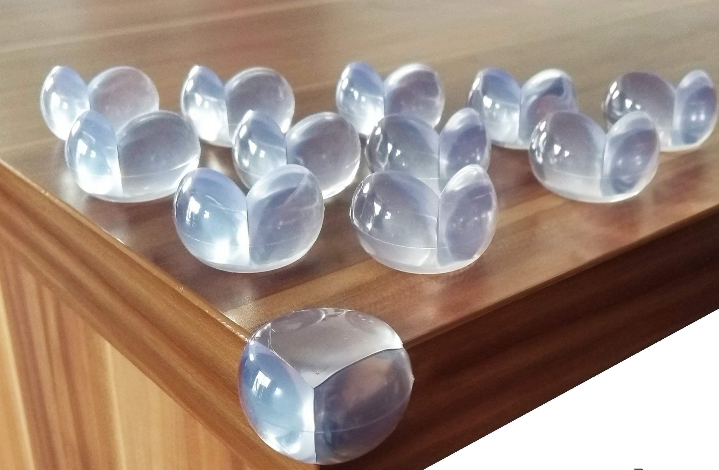 Safety Corner Protectors for Kids 20 Pack Large Clear Table Safety Corner Protectors Guards for Child and Baby Proofing. Table Bumper Corner Guards With Strong Pre-Applied Adhesive