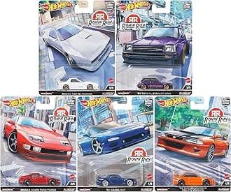 Hot Wheels Set of 5 Premium Car Cuture Ronin Run 1:64 Scale Collectible Die Cast Metal Toy Car Models