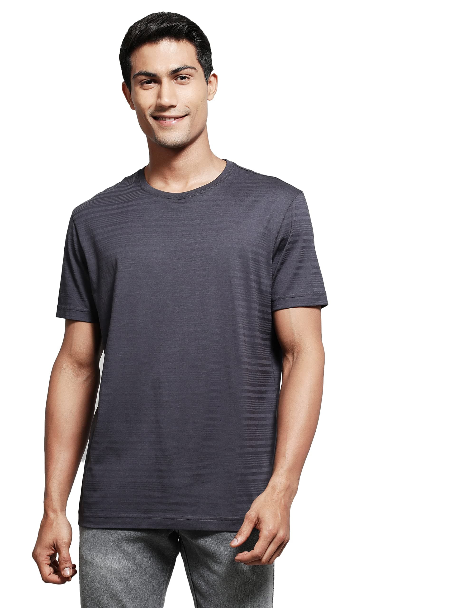 JockeyIM21 Men's Super Combed Supima Cotton Solid Round Neck Half Sleeve T-Shirt