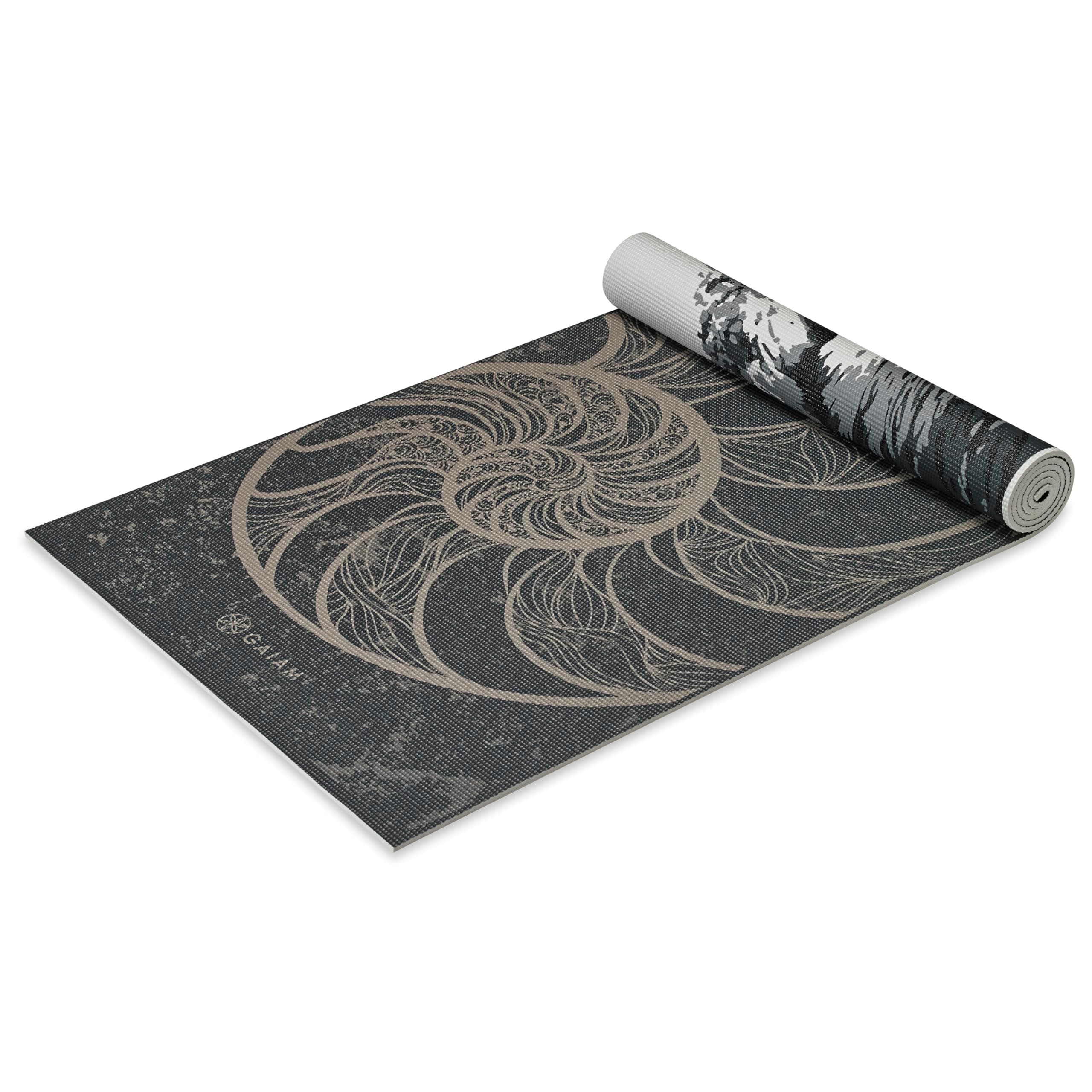 Yoga Mat - Premium 6mm Print Reversible Extra Thick Non Slip Exercise & Fitness Mat for All Types of Yoga, Pilates & Floor Workouts (68" x 24" x 6mm Thick)