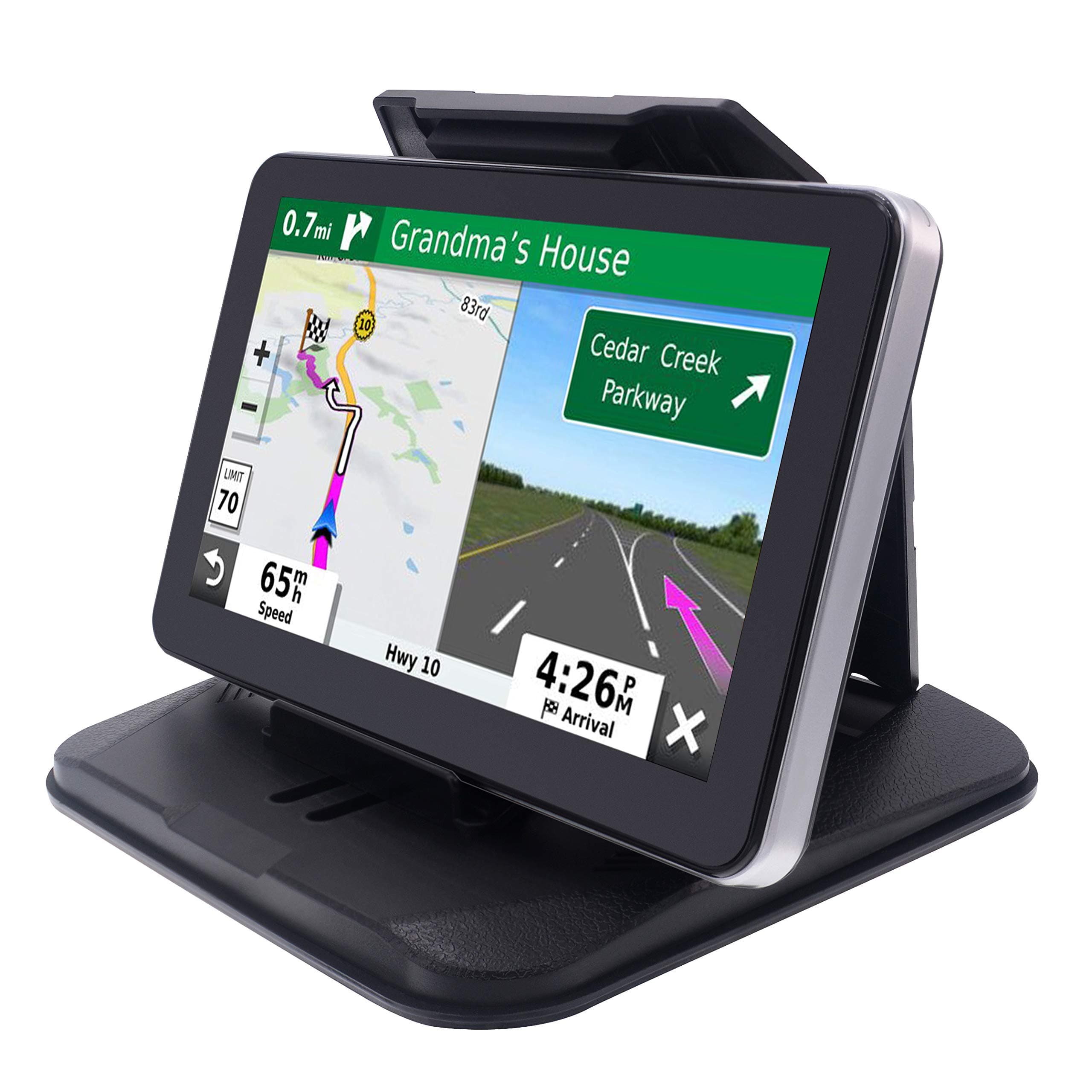 Dashboard GPS Mount Holder - Universal Dashbaord Phone Tablet PC Navigation Holder for Garmin Nuvi Tomtom iPhone iPad Galaxy Yoga Android Fits 4.3"-9.6" GPS & Smartphone Friction Mount Holder