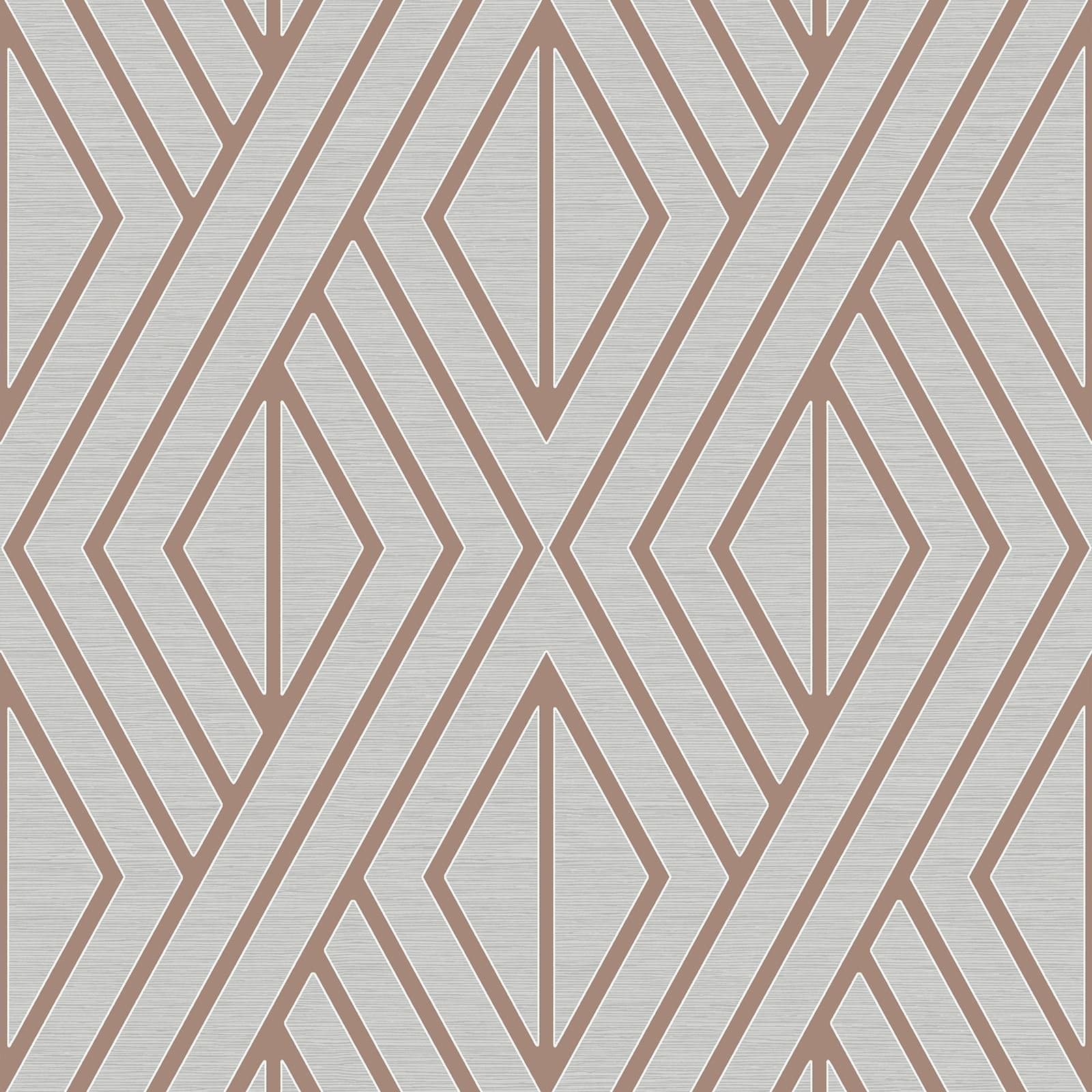 Geometric Wallpaper Grey and Rose Gold Pear Tree UK30506