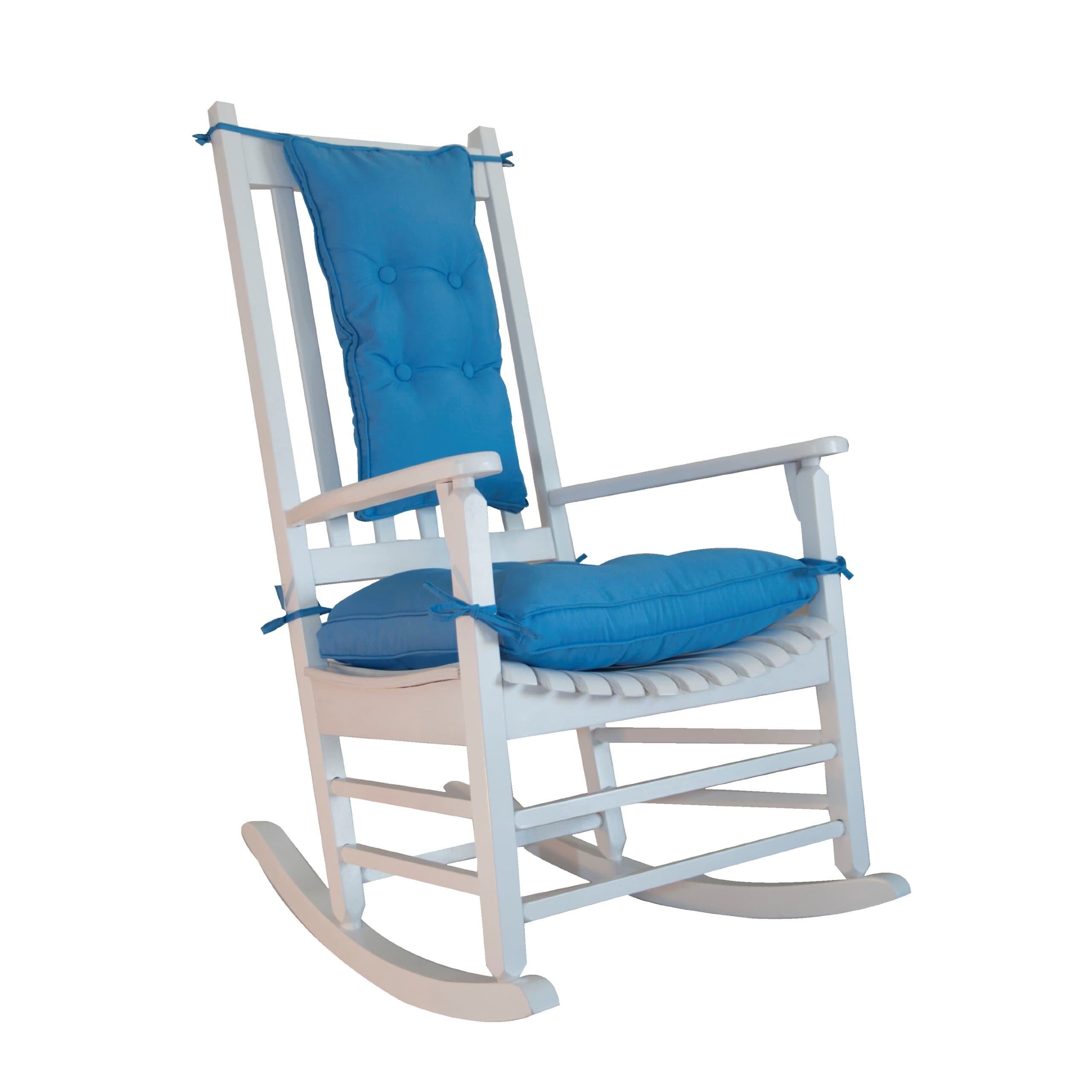 Siena White wood classic rocking chair
