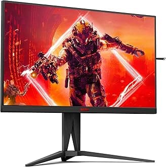 AOC AGON Gaming - AG275QZN/EU - 27 Inch QHD Monitor, 240Hz , 1ms GTG, VA, HDR 400, FreeSync Premium, Low Inputlag, shadow control (2560 x 1440 @ 240Hz ,400 cd/m² HDMI 2.0 / DP 1.4 / USB 3.2)