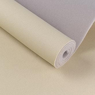 Headliner Fabric Mesh Type 60" W×38" L with Foam Backing Headliner Material Car Roof Upholstery Fabric for Automotive Truck RV Boat Home Replacement DIY, Beige