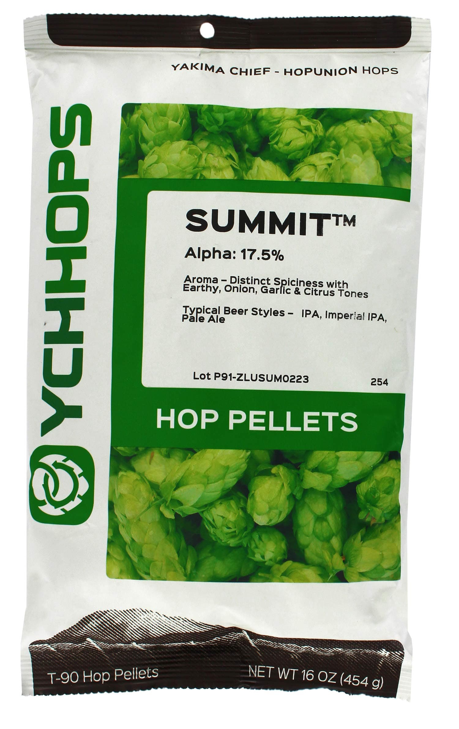 Summit Hop Pellets 1 lb, Green (2007B)