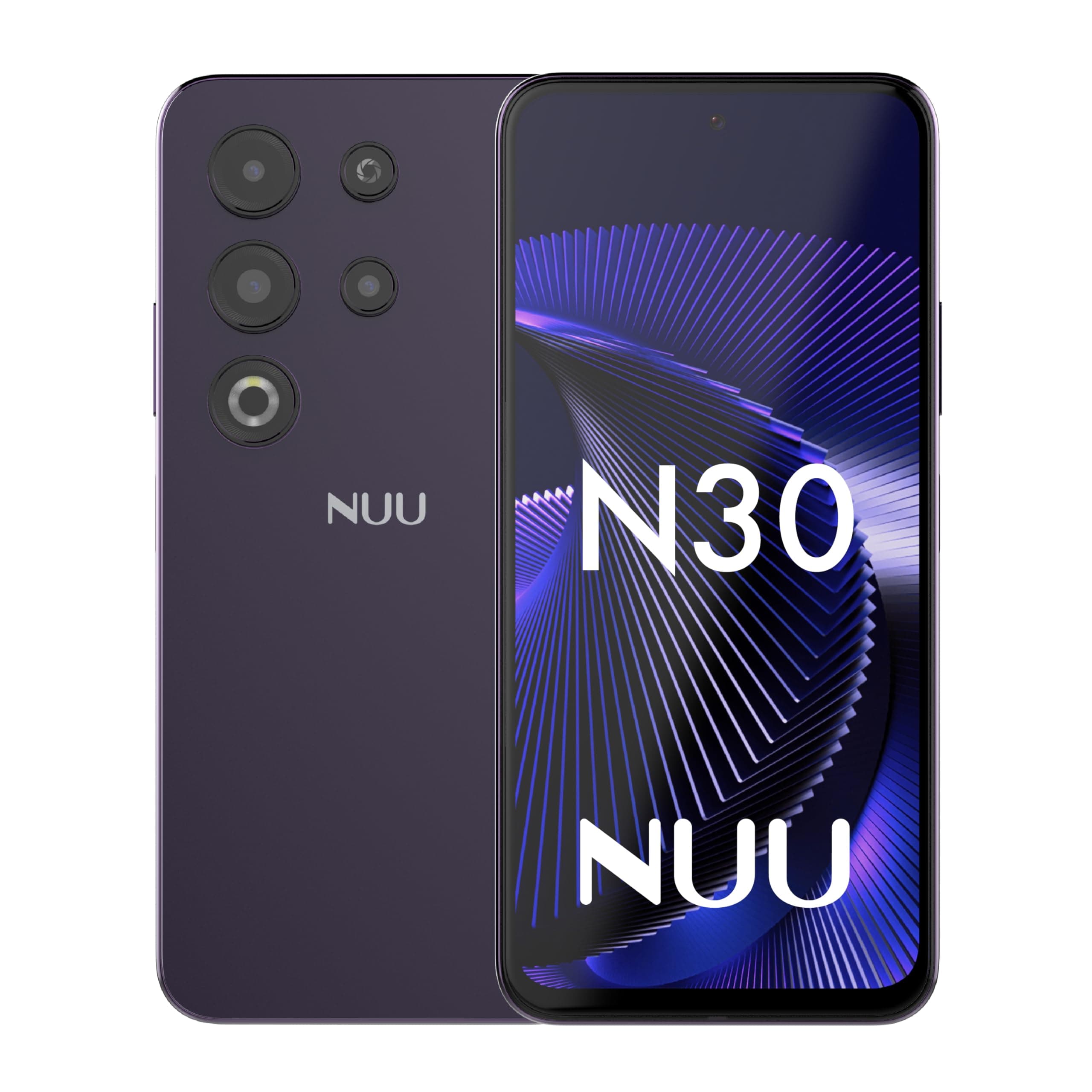 N30 Cell Phone Unlocked for T-Mobile, Mint, Metro, Qlink, Tello 6GB/128GB, Teen Phone, Dual SIM 4G, Octa-Core 6.7" 90Hz HD+, Any Parental APP, Unlocked Android Phones, Purple, 1 Year US Warranty