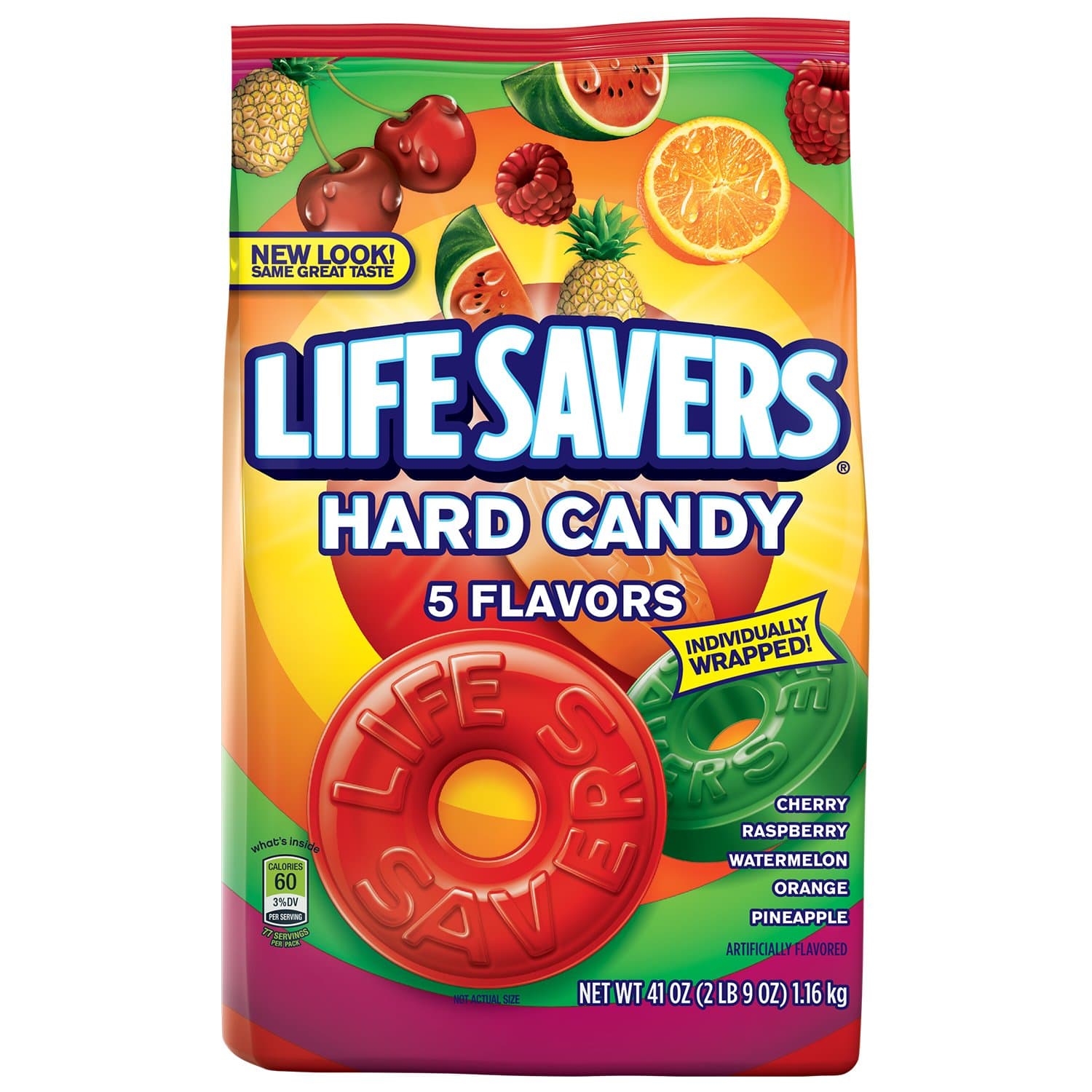 Five Flavors Hard Candy Bag, 41 Ounce (Pack of 2)