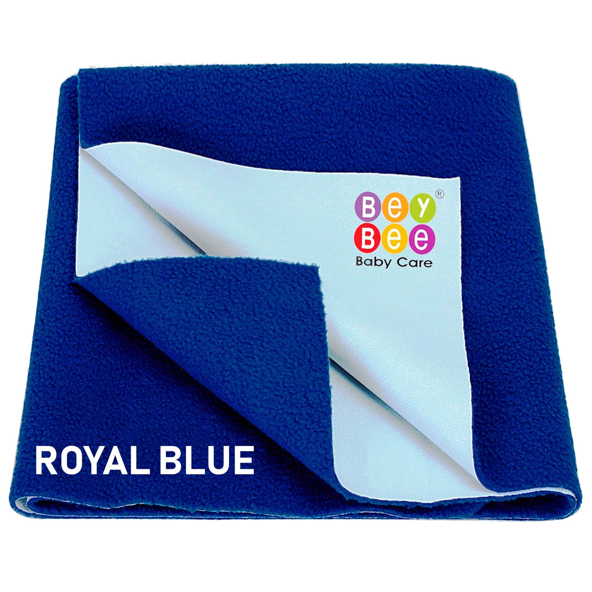 BeyBee Cotten Waterprof Bed Seet Larg 140x100 Royal Blu Soft Sheet