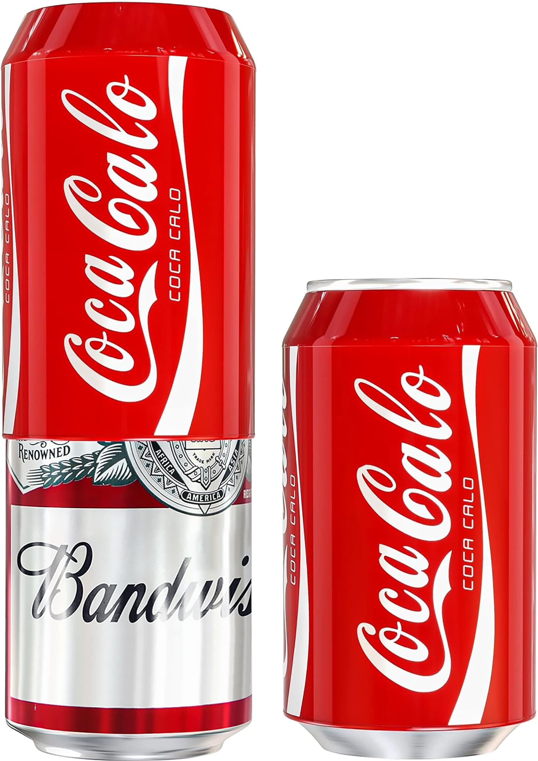 BeerSkin Skywin Silicone Can Covers that Look Like Soda - 2 Pack 12 oz (355ml), Reusable & Durable Soda Can Cover, Fun Kozies for Cans for Camping, Parties, Outdoor, Beach Accessories (Red)