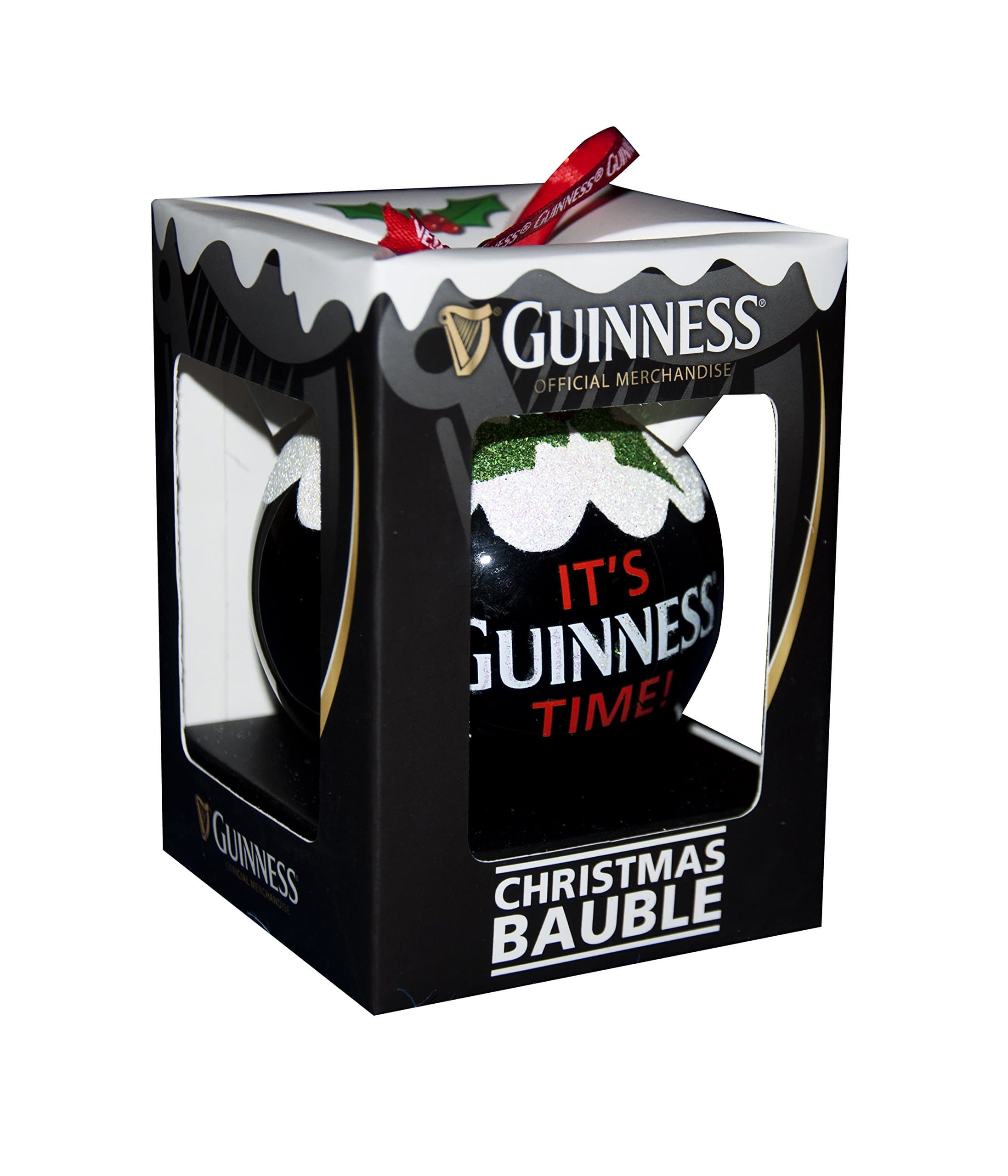 Guinness Christmas Holiday Pudding Bauble Festive Tree Decoration
