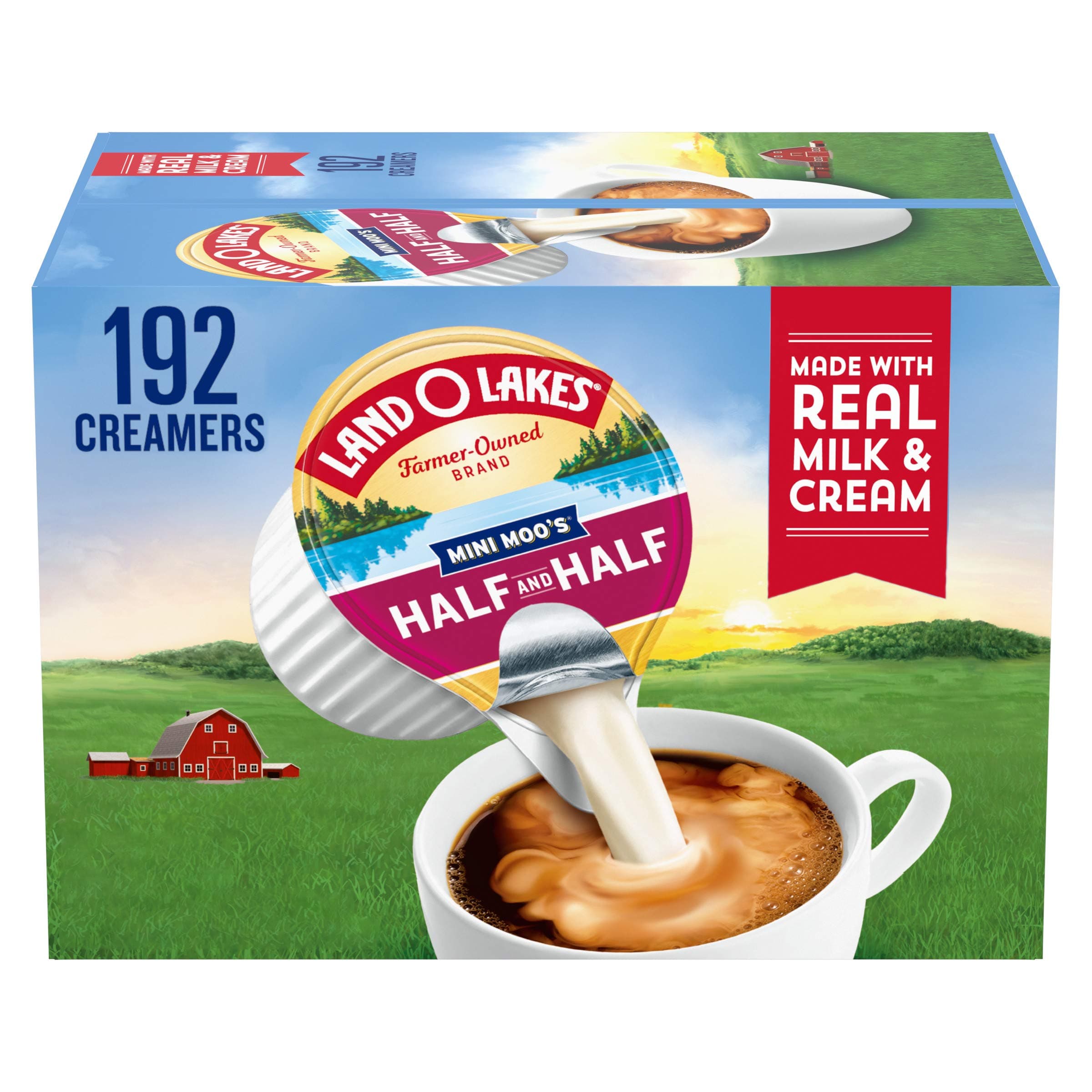 Land O'Lakes 827976 Mini Moo's Half & Half, .3 oz, 192/Carton