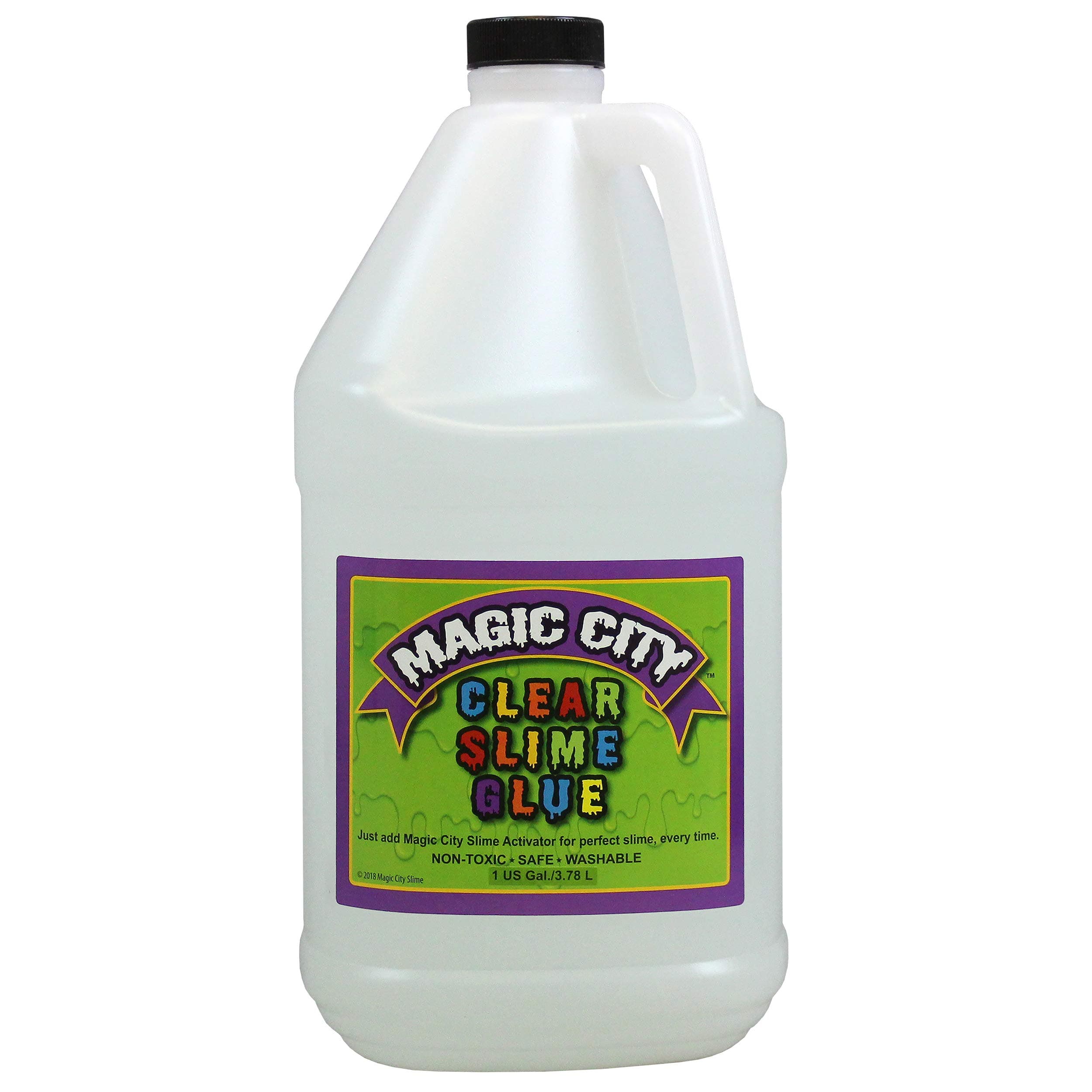 Magic City Clear Slime Glue - Non Toxic, Specifically Formulated for Making Slime, Just Add Slime Activator for Great Slime Every Time (1 Gallon)
