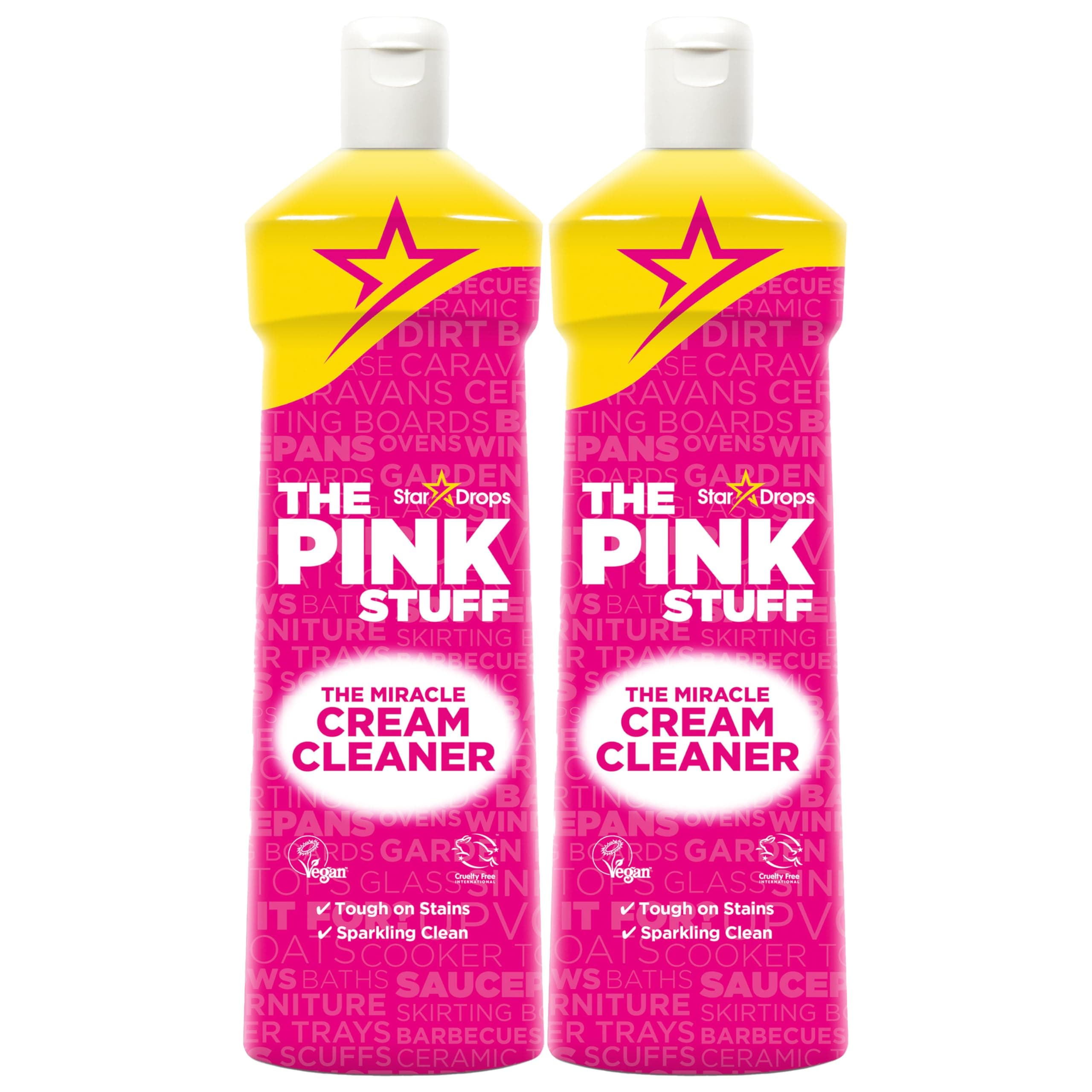 The Pink Stuff Stardrops Miracle Cream Cleaner 500ml PACK OF 2