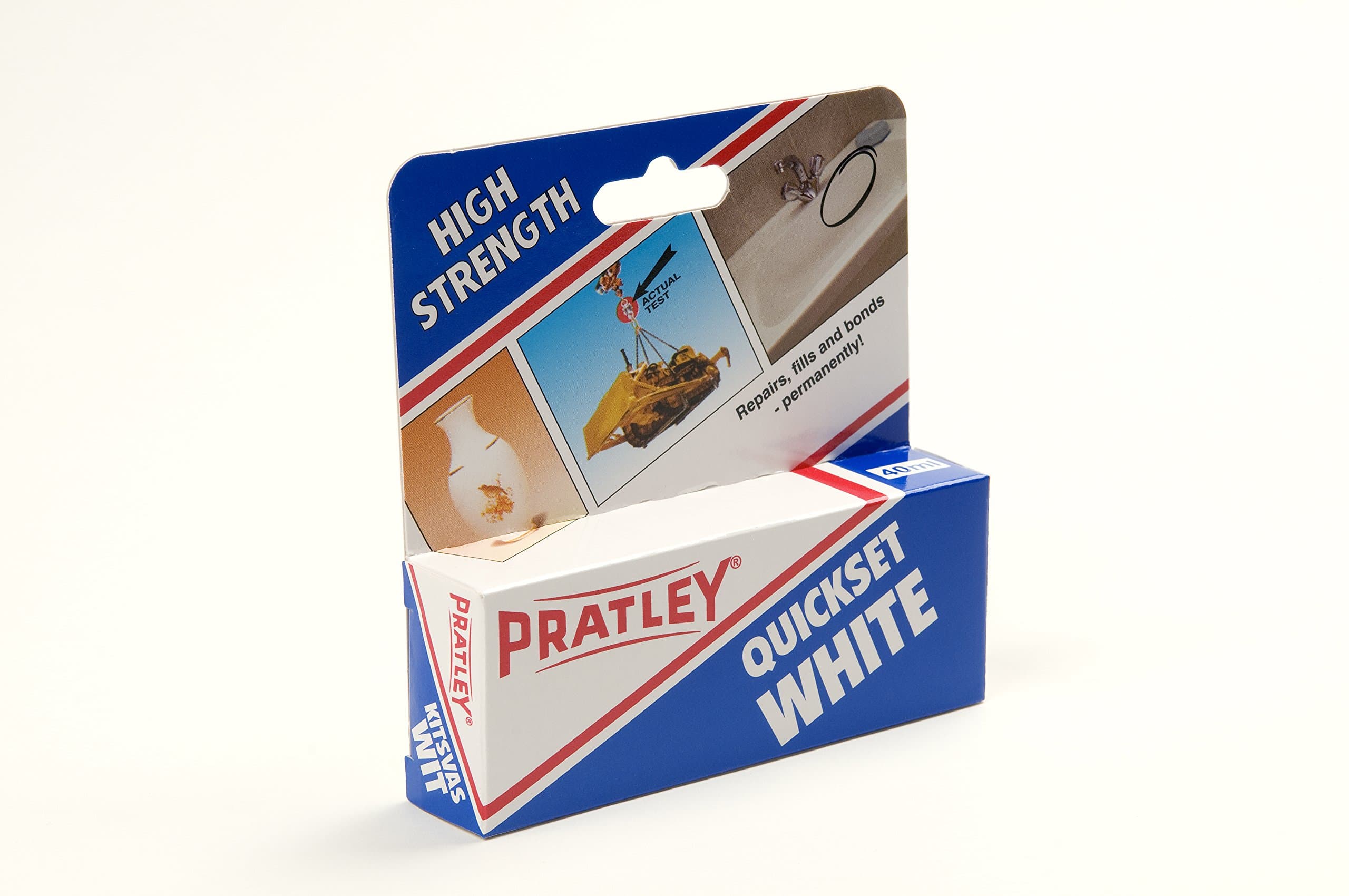1 x Pratley Quick Set White Epoxy Liquid Glue Adhesive 2 x 20ml Tubes 85139 New