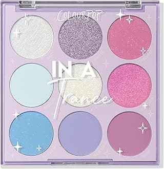 ColourPop Eyeshadow Palette - Eye Makeup Palette with Matte, Metallic, Matte Sparkle & Glitter Finishes - High-Pigment Eye Makeup with a Long-Wearing Formula - In a Trance (0.3 oz)