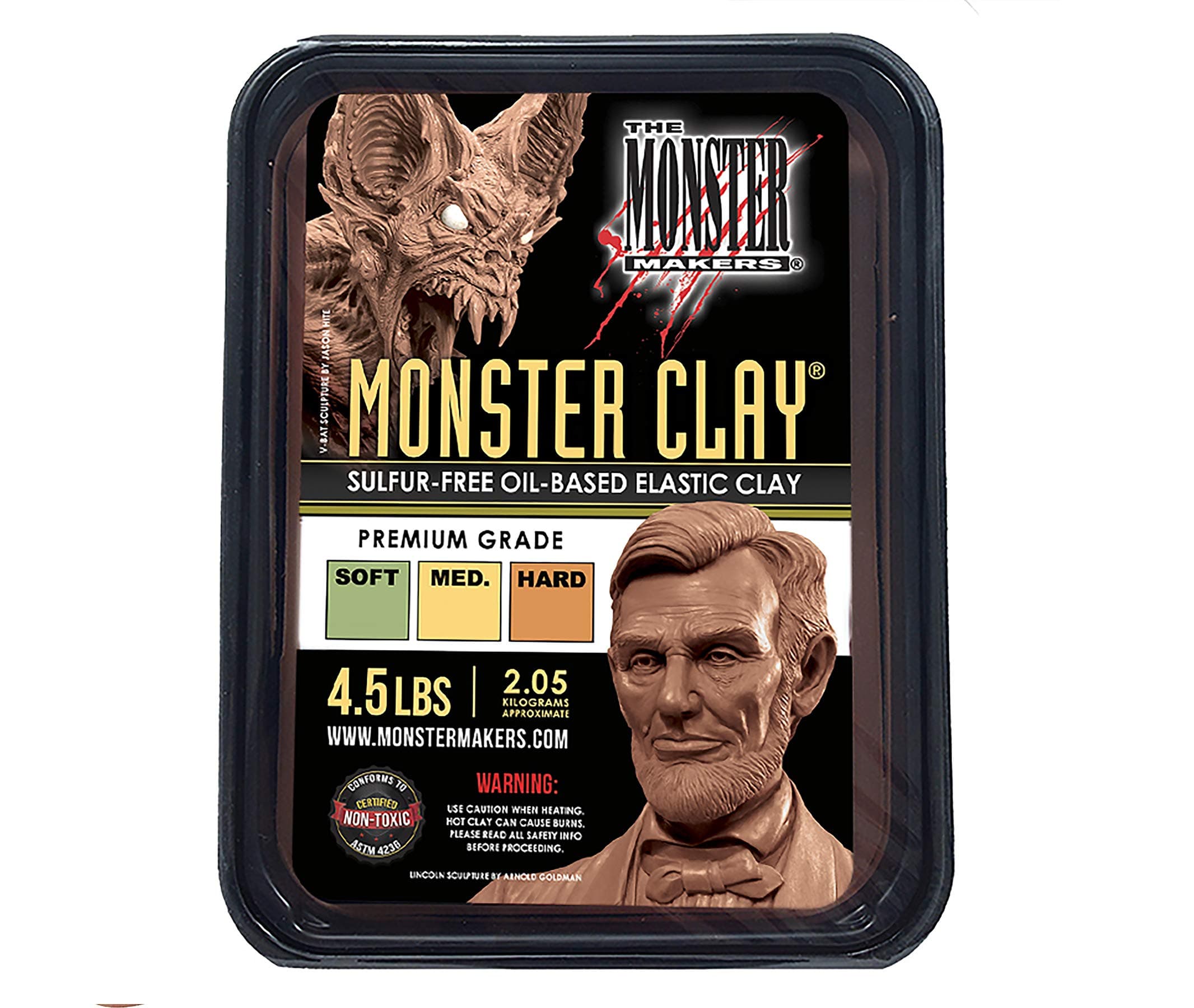 Monster Maker Clay Premium Grade - 2.05kg (4.5lbs) - Medium